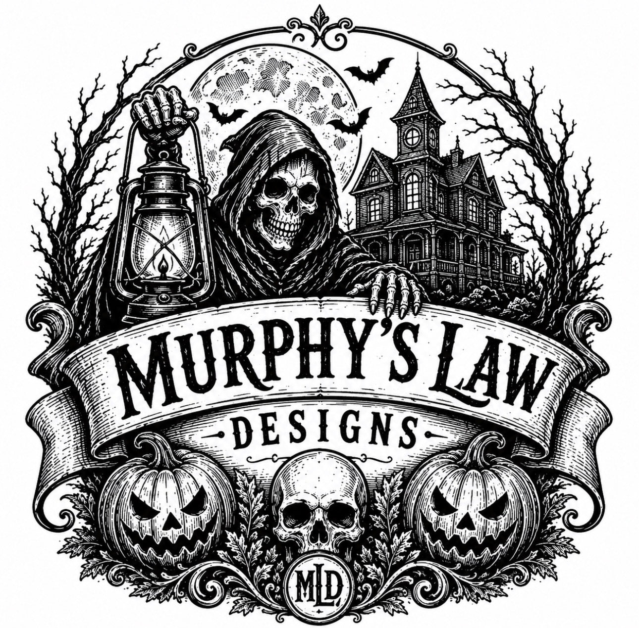 Midnight Reaper Horror Design
