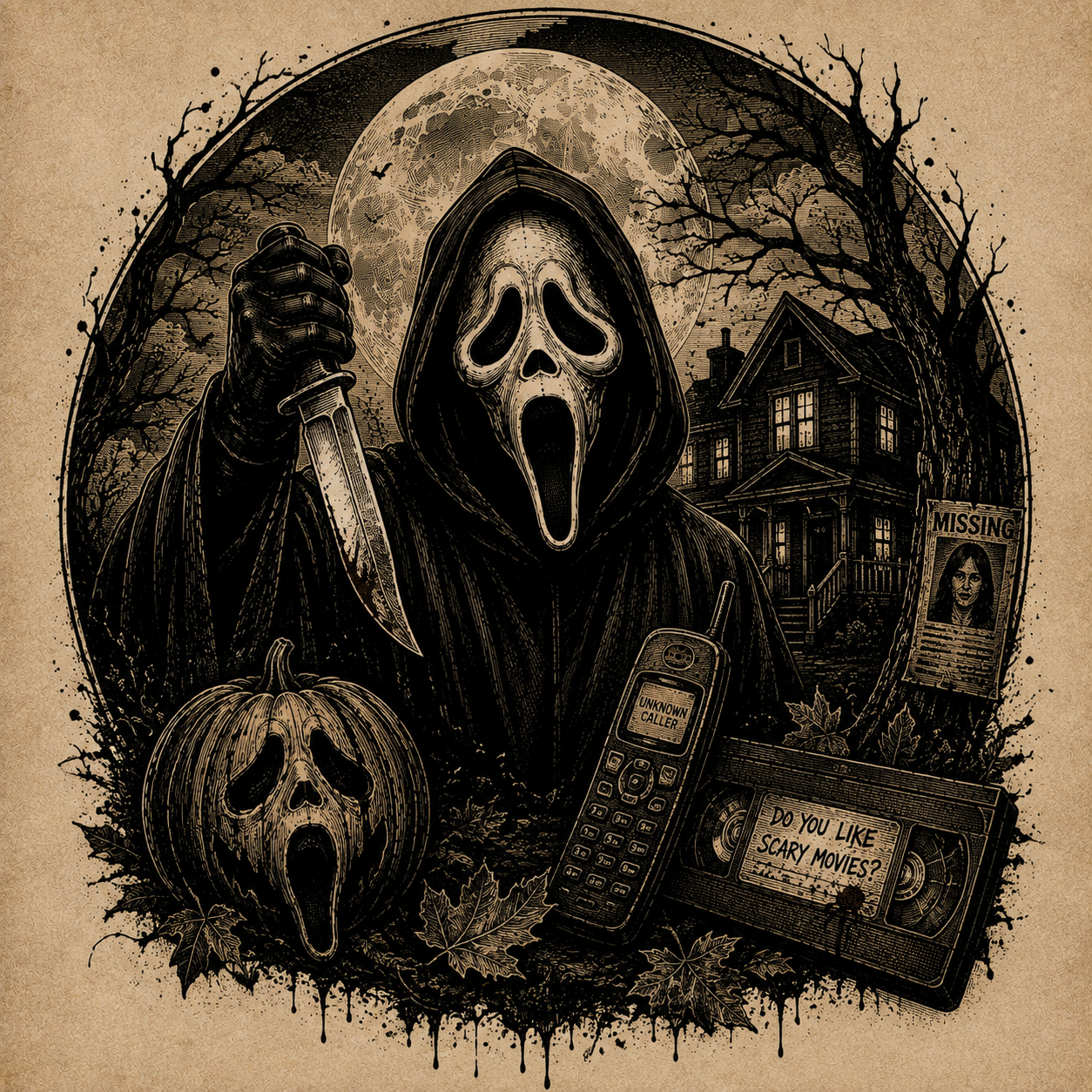 Ghostface Horror Design